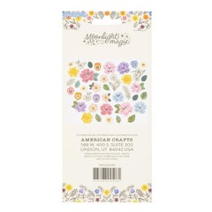 Crate Paper MOONLIGHT MAGIC FLORALS (40pc) EPHEMERA DIE CUTS scrapbooking
