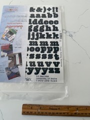 Making Memories Single Sheet Solid Black Creative Letters Stickers Scrapbooking