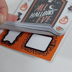 Halloween 6 Pk Craft Stickers Paper 8.5×11 Diecuts Scrapbooking Party Decor Lot