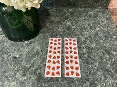 New 2 Sheet HAMBLY STUDIOS Vintage SUPER Rare Glitter CANDY CORN Stickers