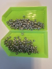 Stampin Up 245pc SILVER Mini Eyelets 1/8 inch 3mm Hole Embellishment 2002