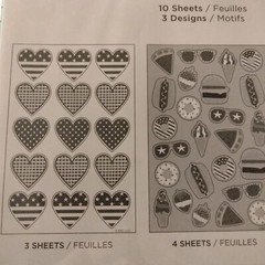 220 Patriotic Summer Stickers American Greetings July 4th Party Favor Craft