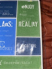 Making Memories Stickers Vacation» 2 Sheets Travel Plans Words Escape 2004 New