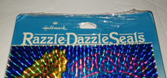 NOS SEALED Vtg 80s Hallmark Razzle Dazzle Prism Reward Award Stickers Seals NIP