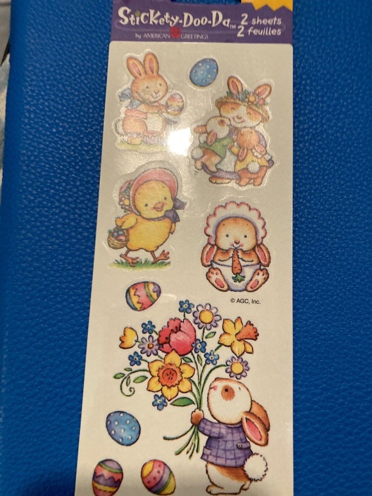 American Greetings- Stickety – Doo-da easter stickers-2 sheets