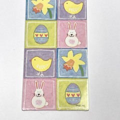 NEW Stickety Doo Da EASTER BUNNY EGG DAFFODIL CHICK Stickers 2 Sheets