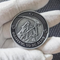 Grateful to Be Alive Sobriety Chip AA Coins and Medallions Recovery Anniversa…