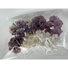 9 Packs Paper Flower Kit Wedding Gift bouquet Scrapbook (TH/9-Multi Colors A1)