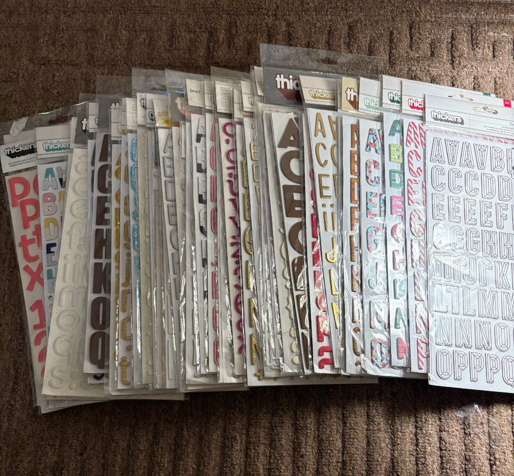Thicker Stickers (see description for details) 35 packs