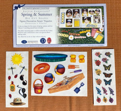 Creative Memories Little Landscapes Spring & Summer Die Cut Shapes + 3 Stickers