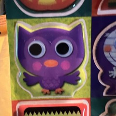 Puffy Stickers Halloween Stickety Doo Da Spooky Owl Pumpkin Mummy 2 Sheets NIP
