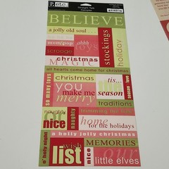 NEW Lot CHRISTMAS HOLIDAY Scrapbooking Cardstock Stickers Borders Alphabet Words