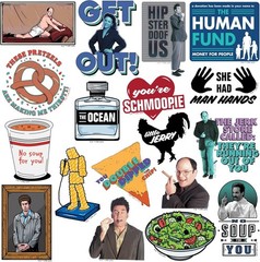 SEINFELD VARIETY DIE CUT VINYL 50 CT STICKER PACK
