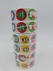 6 Rolls Design Christmas Stickers Envelopes Gift Card Children Bell Santa Claus