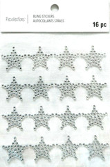 Gems Rhinestones Bling Clear Silver Stars MVP Student Recollections Stickers