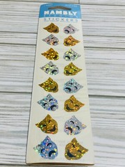 Vintage Nambly Studios Prismatic Comedy & Tragedy Stickers Sealed Sheet 1990’s