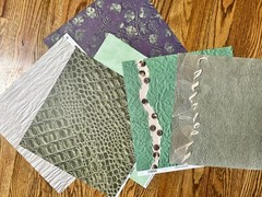 Scrapbooking Lot of 200 Sheets Mixed Thick & Thin Paper 12″x12″ Solid & Prints