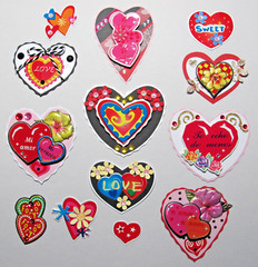 Handmade Hearts Embellishments 13 Love Valentine’s Day Spanish English Scrapbook