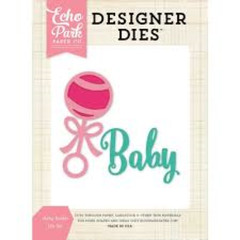 Echo Park Designer Dies BABY RATTLE Steel Dies Scrapbooking