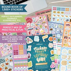 Ultimate 1500+ Sticker Pack for Planners – 40 Pages, 6” x 9”, Seasonal & Holiday