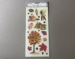 Large Sheet Of Autumn/Fall Themed Stickers~Includes 19 Stickers, New In Package