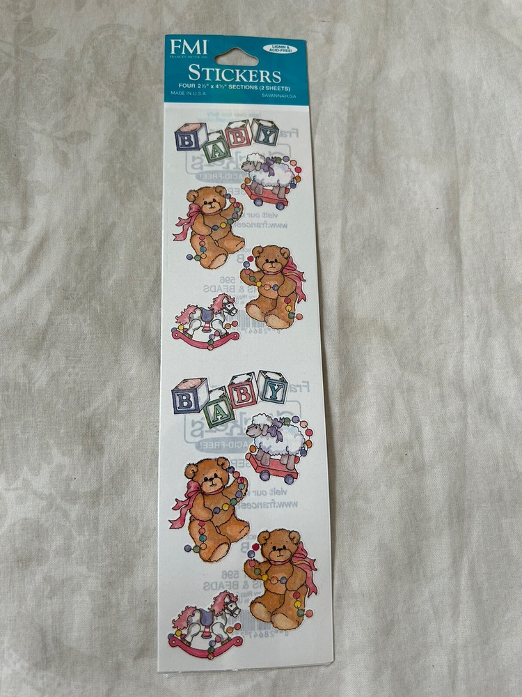 FMI Frances Meyer Inc Stickers Bears & Beads New in Package