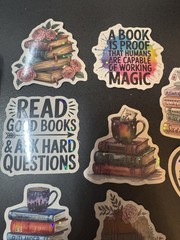 Lot Of 25 – Reading, Readers, Book Lovers Stickers – Free S&H