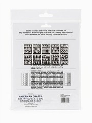 PEEL & STICK Sticko Alphabet Stickers 145/Pkg-BOLD – Extra Large 3″ LETTER & #s