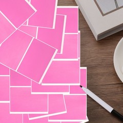 120 Sheet Pink Label Stickers 3 x 2 Inch Rectangle Coding Labels for Office