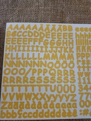 Creative Memories~Mini Sunflower Sassy ABC/123 Stickers