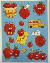 LOOKIN’ GOOD APPLE Stickers (13pc)Hallmark•Vintage 1983 •Reward•Card Making•