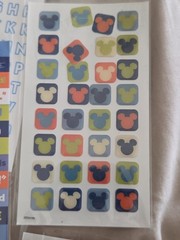 Vintage EK Success Disney Mickey Mouse Scrapbook Sticker Theme Pack Lot of 7