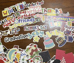 Mixed Lot Scrapbooking Supplies Paper Ephemera Card Making Craft Junk Journal