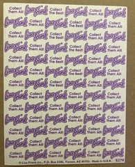 Vintage Lisa Frank Sticker Sheet White Maltese Poodle Dog S270