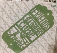 New Do Crafts XCut Metal Die – Friends Always Close At Heart – 1 Pcs.