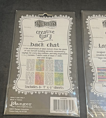 Ranger Dylusions Creative Dyary Back Chat Stickers & Washi Tape Sheets NEW