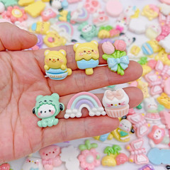 60Pcs Embellishments Cute Set, Flat Back Bulk Mixed Resin Ornament Scrapbooking
