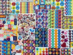 1079+ STICKERS Happy Faces Hearts Stars Rainbows Unicorns Fashion Girl Power