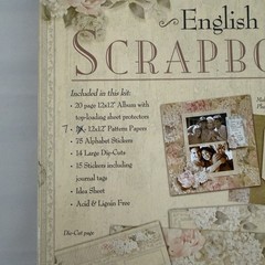 K & Company Framed Name English Floral 532113 Scrapbook Kit 12 x 12 Papers READ