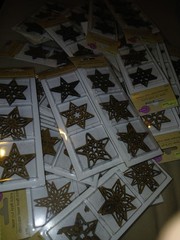 HUGE LOT Crafters Square 90 Wood STARS Laser Cut Kraft Icons 15 packs of 6 stars