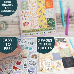 Ultimate 1500+ Sticker Pack for Planners – 40 Pages, 6” x 9”, Seasonal & Holiday