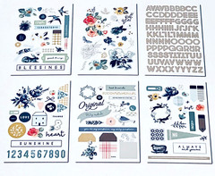 MY MIND’S EYE 11 X 6 STICKER PACK GINGHAM GATHERED 6 SHEETS