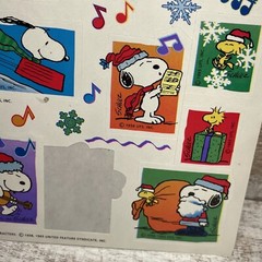VTG Peanuts Characters Snoopy Stickers 1958, 1965 United Feature Syndicate
