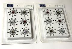 Karen Foster Sparkle Burst Brads Holly Berries 01849 Scrapbook Lot of 2 NEW READ