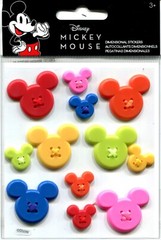 Mickey Icon Adhesive Buttons, 3D stickers Jolee’s Boutique – Disney DBM001