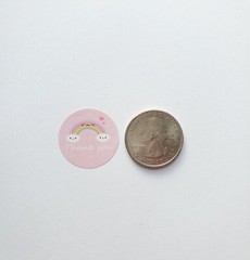 500pcs/Roll 1″/1.5″Thank You Stickers for Small Business,Round Sealing Labels