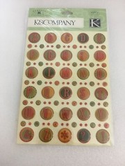 K&Company K&Co Scrapbooking Clearly Yours Epoxy Sticker Embellishments YOU PICK