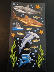 Shark Themed Sticker Sheet