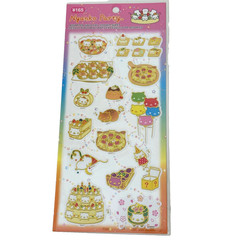 Nyanko Party Assorted Gold Foil Sticker Sheet