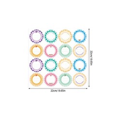 20 Sheets Label Stickers Canning Jar Labels Round Pvc Waterproof